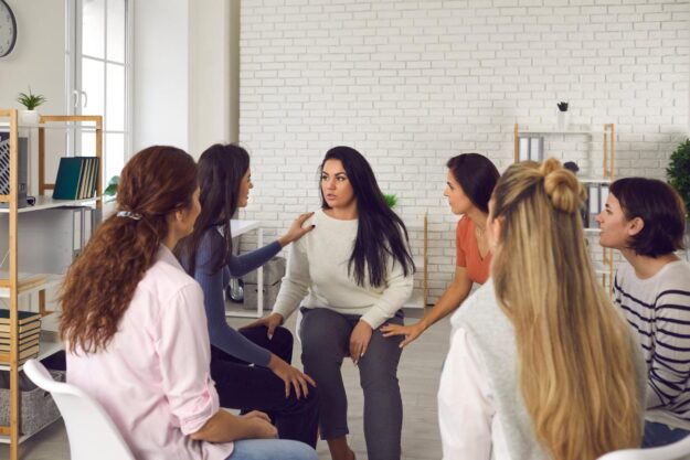 A group of women in gender-specific treatment